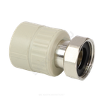 Муфта PP-R комбинированная серая Дн 32х1 1/4" с накидной гайкой VALFEX 10139132Г
