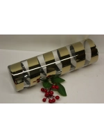 Ваза цилиндр золотая спираль