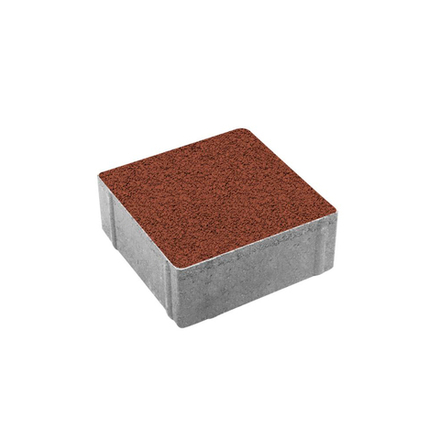 Тротуарная плитка КВАДРАТ 200х200 мм - Гранит Красный