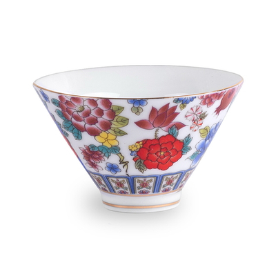 278074.4 Пиала РЕЛЬЕФ БА ХУА "Конус Цветок" h=4,5см, d=7,5см, 65 мл, фарфор белый