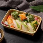 Контейнер бумажный Sushi Box 600 мл 115х165х24 мм 1/600
