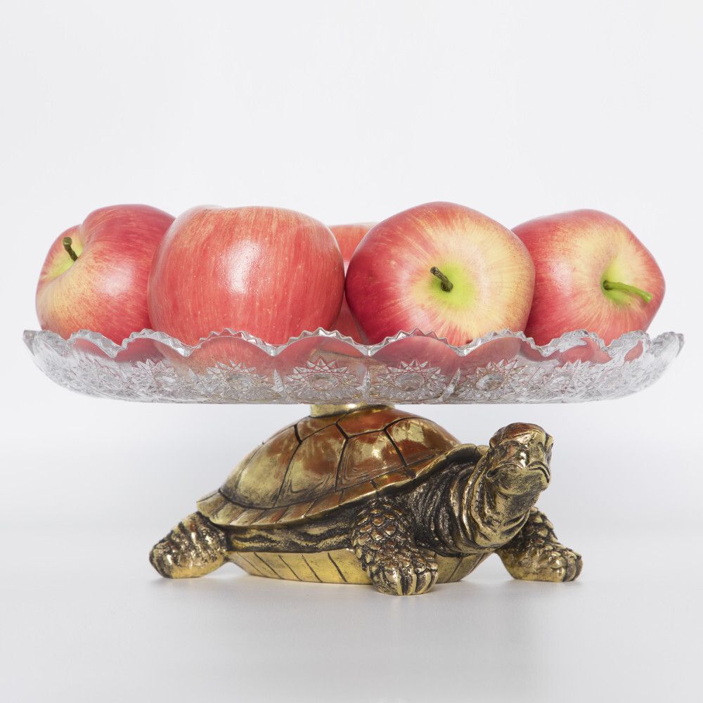 Фруктовница-конфетница Черепаха - 7 Бронза