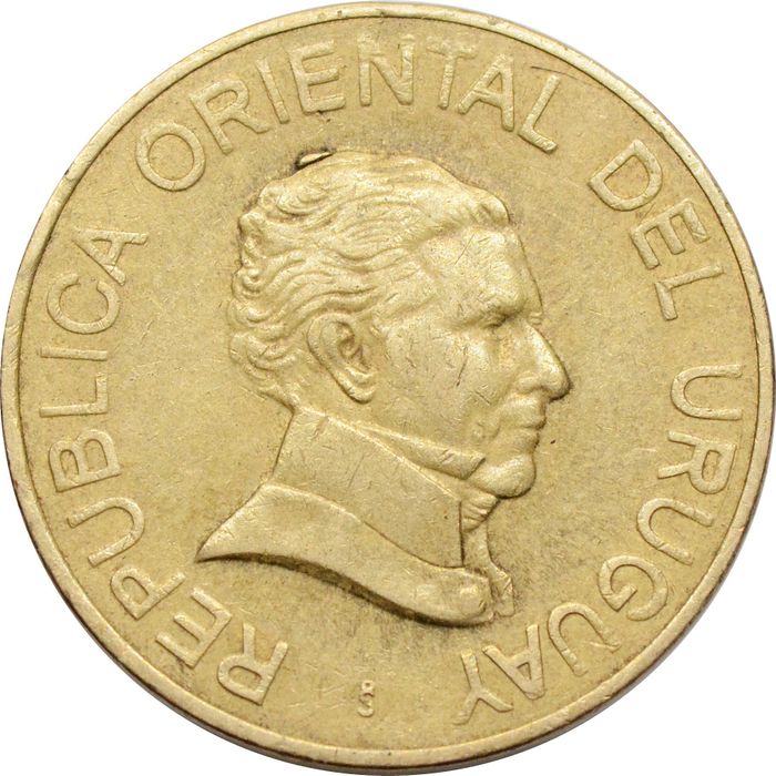 2 песо 2007 Уругвай XF