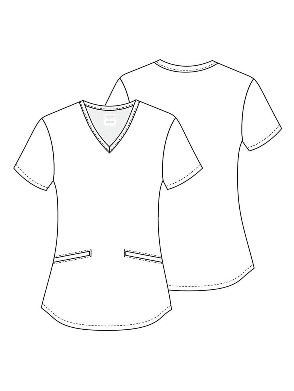 Топ медицинский женский Cherokee CK637, морской, S