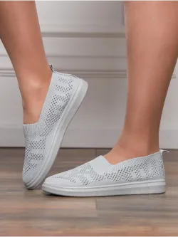 Мокасины летние текстильные