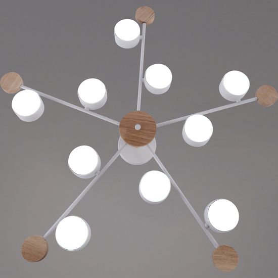 03751-0.3-10 WT+WOOD GX53 светильник потолочный