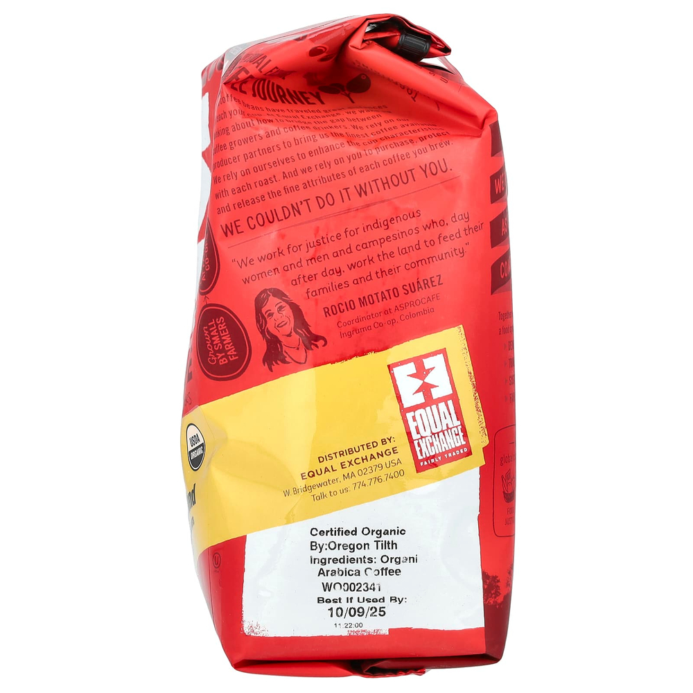Equal Exchange, органический кофе, смесь для завтрака, цельные зерна, средняя и французская обжарка, 340 г (12 унций)