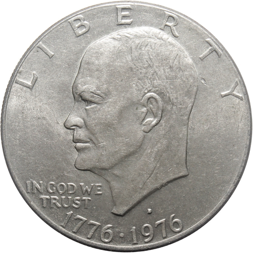 1 доллар 1976 год, США, Эйзенхауэр, Колокол Свободы (D). VF-XF