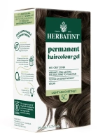 5С СВЕТЛЫЙ ПЕПЕЛЬНЫЙ КАШТАН - гель-краска для волос HERBATINT, 170 мл / из Европы /
