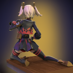 Burnice White is sitting - Zenless Zone Zero