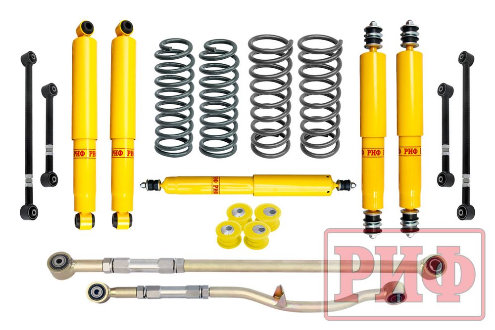 Лифт-комплект Nissan Patrol Y60 и Y61 до 2000 года лифт 100 мм (левый руль) РИФ