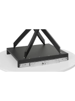 Стол кухонный круглый Стекло матовое мрамор 100(132)х75х75см