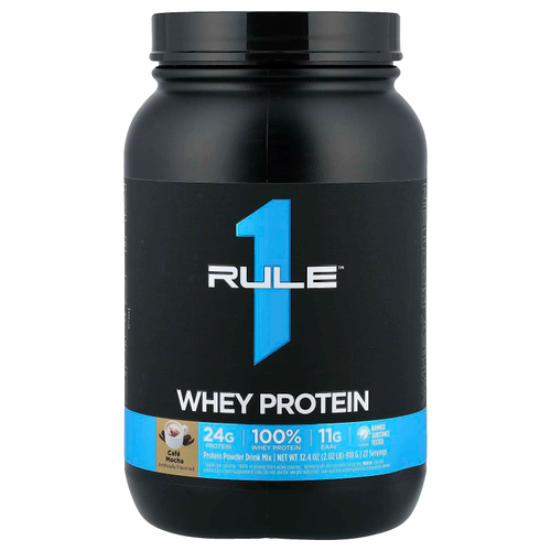 Rule One Proteins, сывороточная протеиновая смесь для приготовления напитка, со вкусом кофе мокко, 918 г (2,02 фунта)
