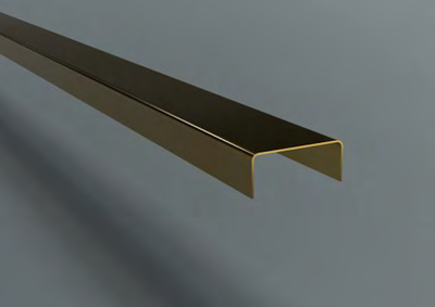 Декоративная вставка ZBUC, нержавеющая сталь полированная