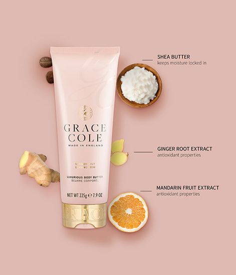 Имбирная лилия и мандарин масло для тела, Grace Cole