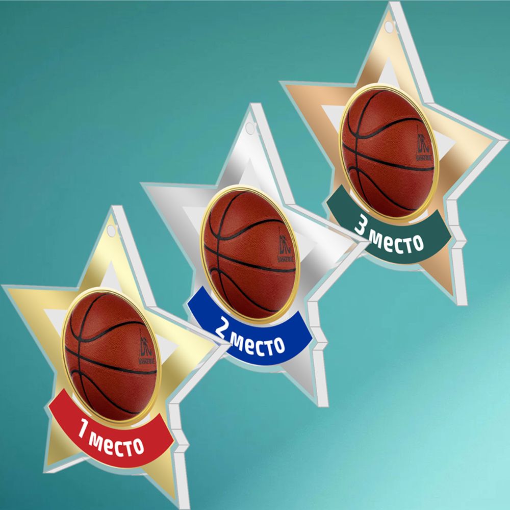 Акриловая медаль Баскетбол 1737