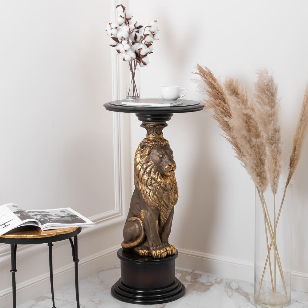 Подставка Лев Лион Орех Оберджин