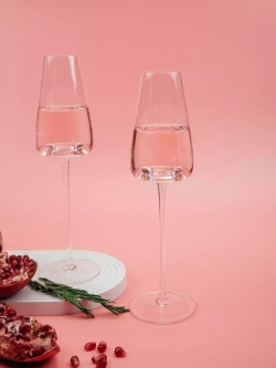 Бокал для шампанского на длинной ножке, 250 мл, 2 шт