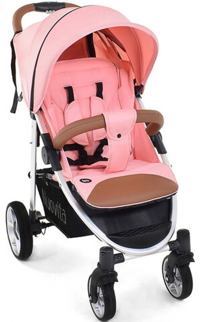 Прогулочная коляска Nuovita Corso Pesco, Argento / Персиковый, Серебристый