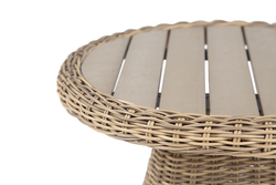 "Равенна" кофейный стол из искусственного ротанга, цвет соломенный