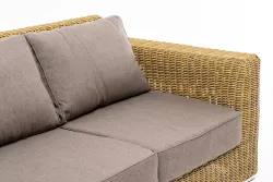 "Боно" диван из искусственного ротанга трехместный, цвет соломенный