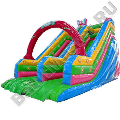 Детский надувной батут-горка "Бабочка"