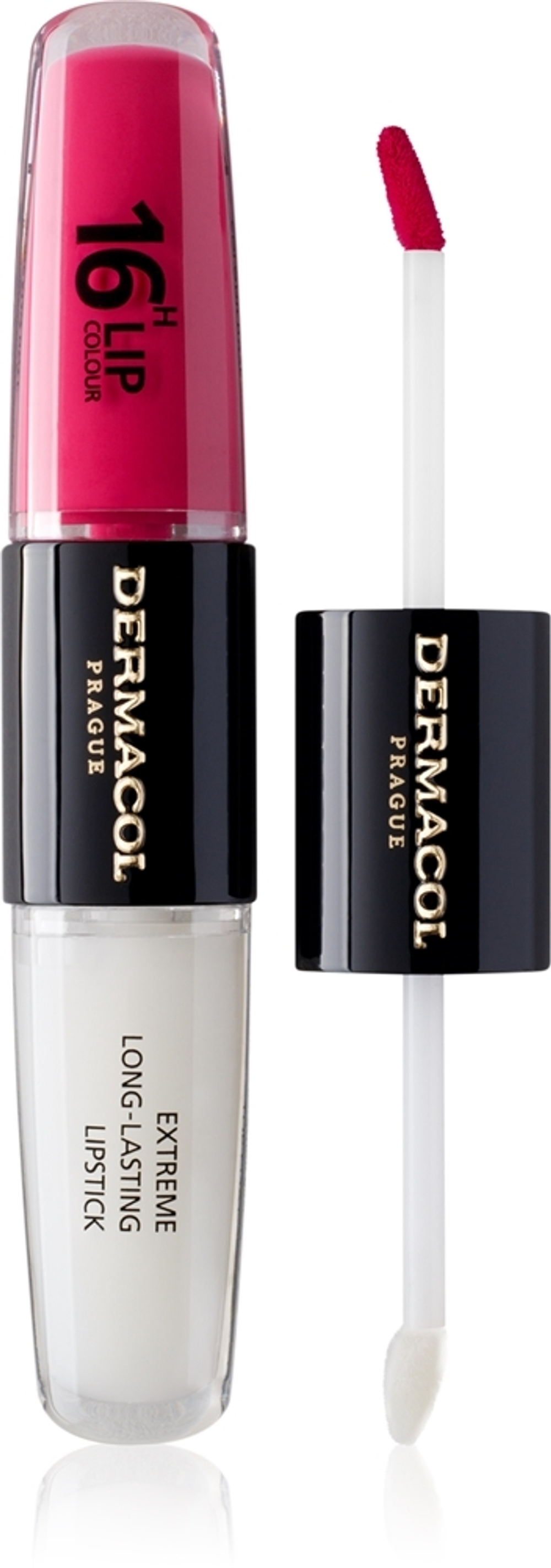 Dermacol 16H Lip Colour - Стойкая помада и блеск для губ, 2× 4 ml