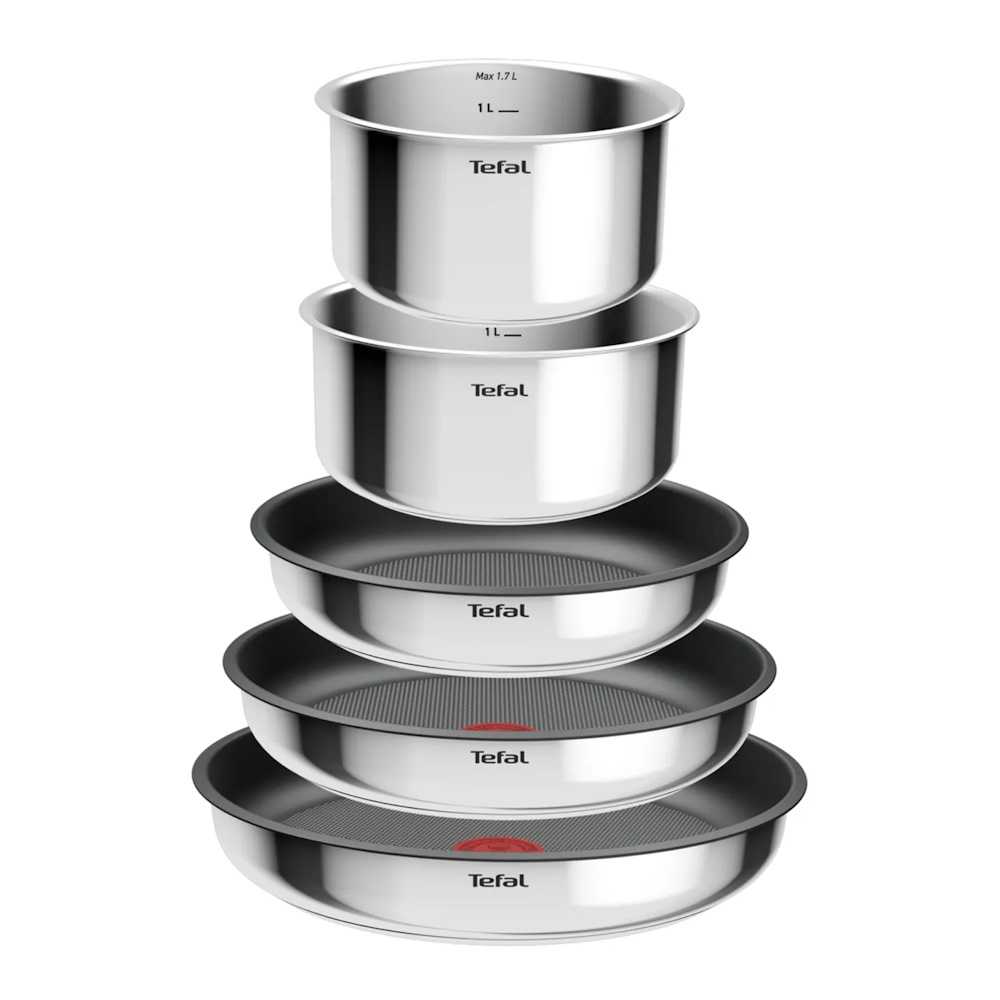 Набор посуды из нержавеющей стали Tefal Ingenio Cook Eat 6 предметов L881S604