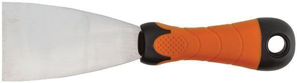 Шпатель из нержавеющей стали 100 мм для штукатурных работ эргономичная 2-К ручка. Master Color