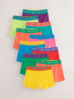 Трусы для мальчика Next AA9-676, 10 шт., Желтый, Красный, Зеленый