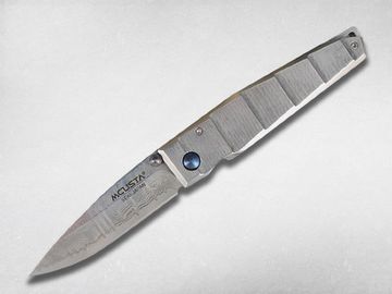 Складной нож Mcusta Shinra Katana MC-0035D c клинком из стали VG-10 San Mai (Laminated Stainlesss Damascus) рукоять Damascus