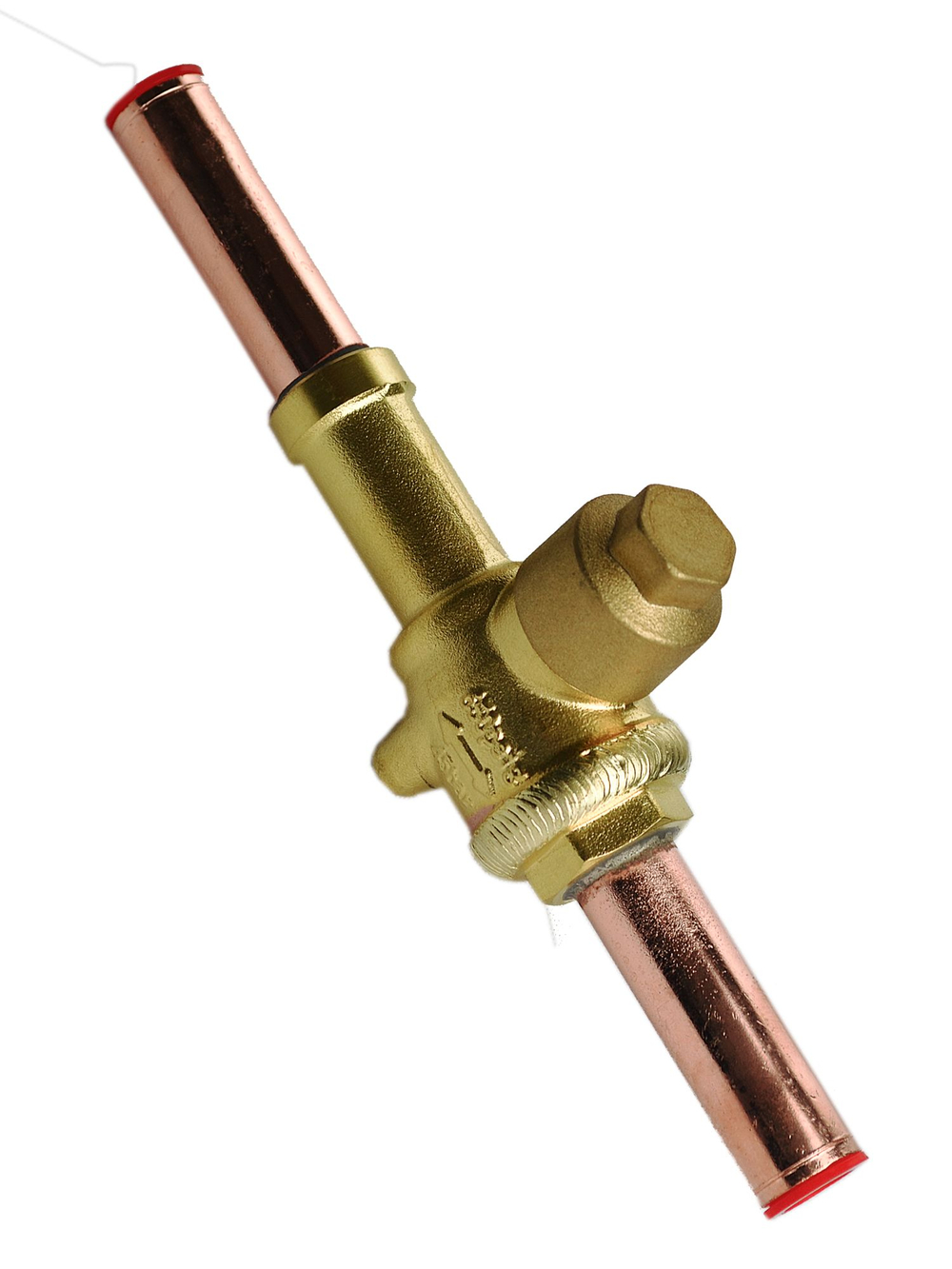 Вентиль шаровый QFT-10 3/8 под пайку с сервисным штуцером