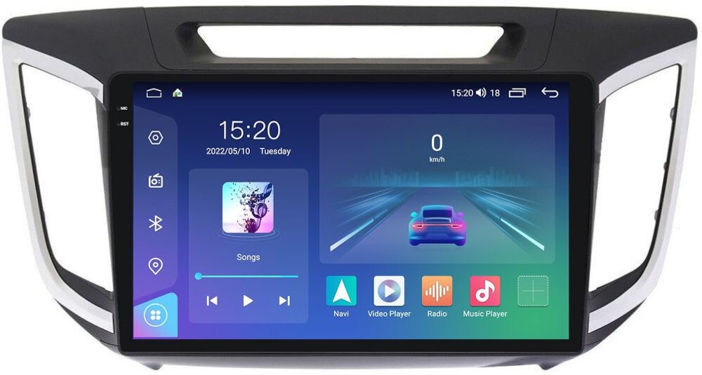 Магнитола для Hyundai Creta 2016-2021 - Parafar PF407U2K Android 11, QLED+2K, ТОП процессор, 8Гб+128Гб, CarPlay, SIM-слот