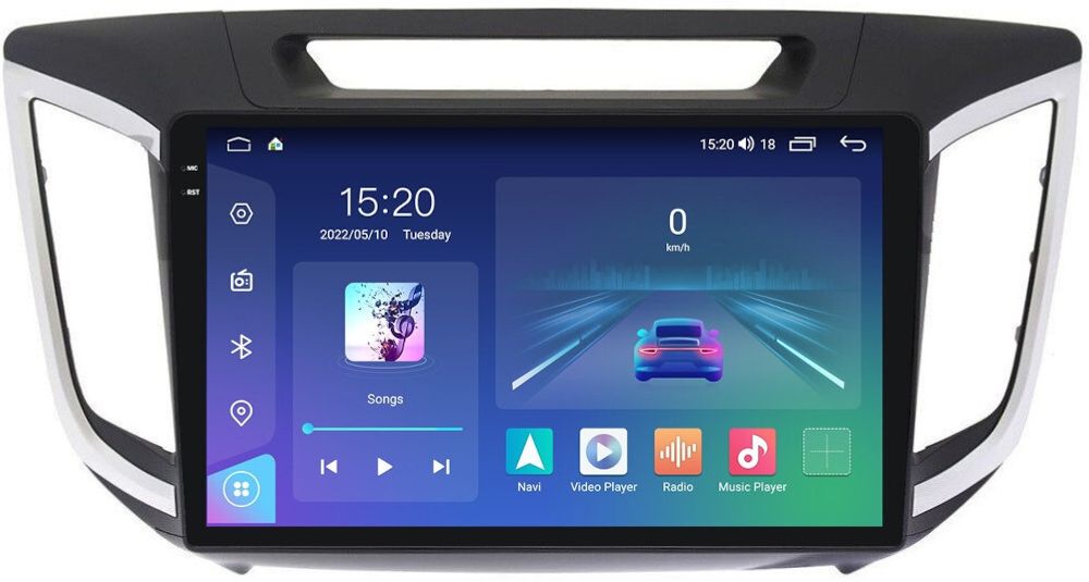 Магнитола для Hyundai Creta 2016-2021 - Parafar PF407U2K на Android 13, QLED+2K, ТОП процессор, 8Гб+128Гб, CarPlay, 4G SIM-слот