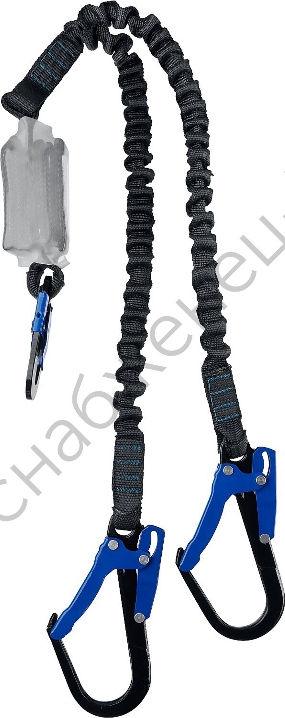 ЗУБР Перевал полиамидная лента с амортизатором, эластичный, двухплечный строп, Профессионал (11596)