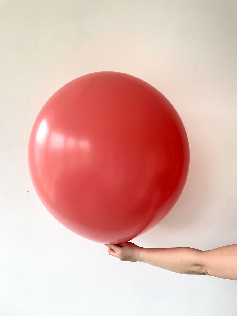 S шар гигант 24"/60 см пастель, коралловый/Coral (БГ-90) 