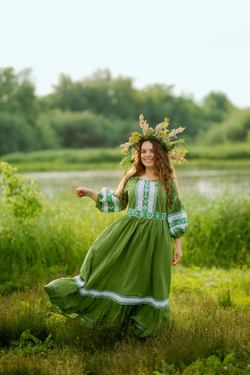 Платье "Весна" удлиненная