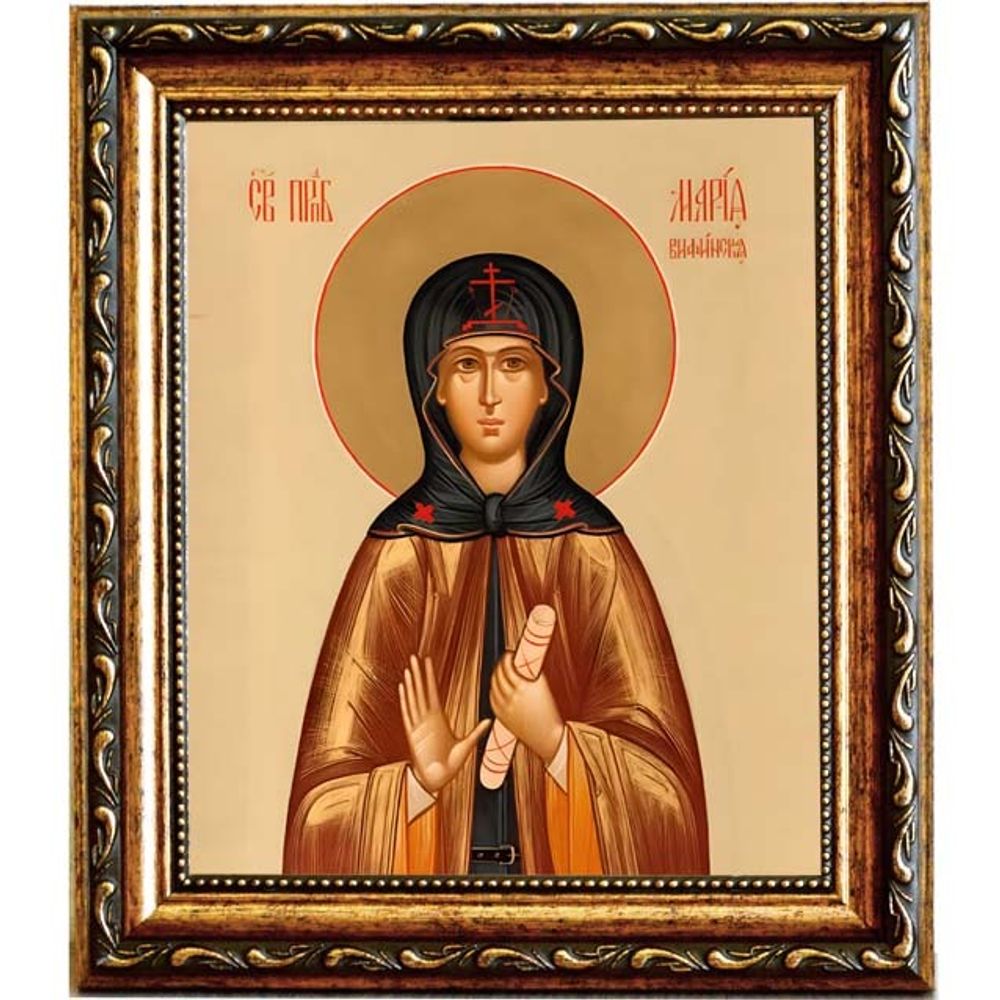 Мария Вифинская преподобная. Икона на холсте.