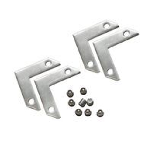 ST001.179.00 Уголок 90° горизонтальный к-т (4 соединителя+8 винтов) для ST001.129.00 ST-Luce Серебристый Однофазная трековая система