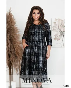 Платье 386-1-черный Minova