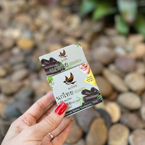 Концентрированная травяная зубная паста с бамбуковым углем Charcoal Herbal Toothpaste NokThai