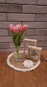 Тюльпаны 30 см 7 цветов / #07 (пудрово-розовый)