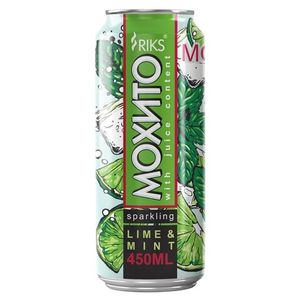 Лимонад газированный МОХИТО Lime+Mint 0,45 л/ж/б 24 ж/б/упак