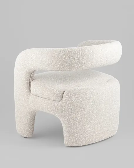 Лаунж-кресло Boon, жемчужное букле