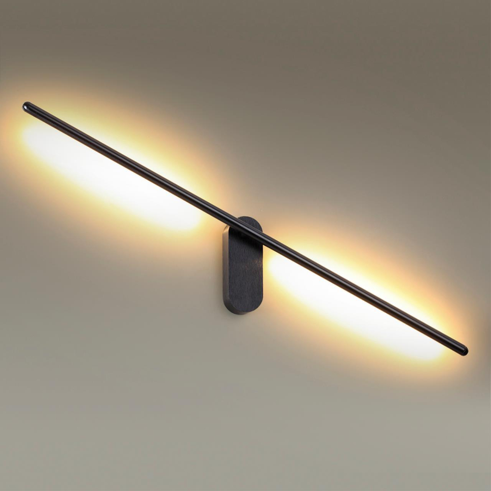 3858/12WB HIGHTECH ODL19 299 черный Настенный светильник LED 12W 710Лм 3000К 220V MILL