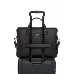 Портфель кожаный Sycamore Slim/Espresso Brown Bombe