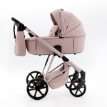 Детская универсальная коляска Adamex Delta Natura - DN-2 Rose (Розовая ткань)