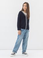 AT891-1 Кардиган для девочек темно-синий