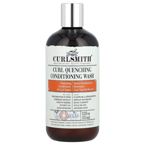 Curlsmith, Curl Quenching Conditioning Wash, для всех типов волос, 355 мл (12 жидк. унц.)