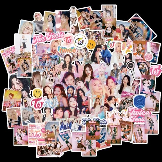 Наклейки для стикер бомбинга Twice (93 шт.)